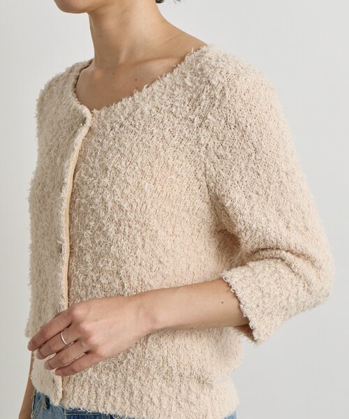 RIVE DROITE（リヴドロワ）の「【トレンド感抜群】コットンシャギーカーディガン（カーディガン/ボレロ・レディース・ブラック/ベビーピンク・FREE）」の22枚目の写真