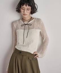 THE YOn | ストレッチレースクルーネックPO(Tシャツ/カットソー)