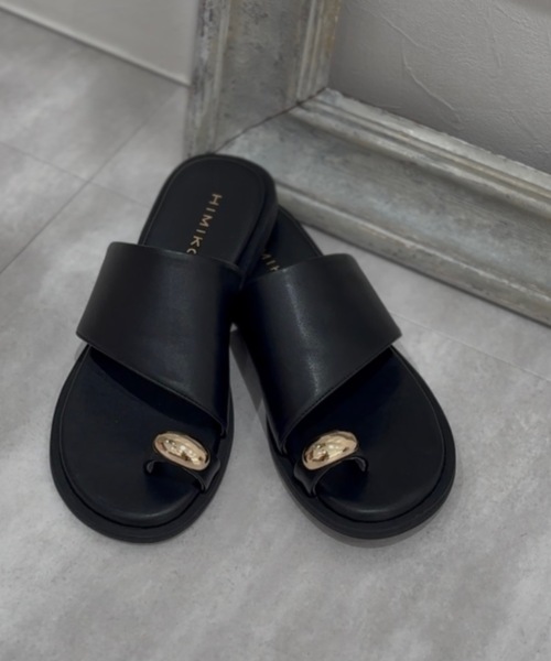 HIMIKO（ヒミコ）の「【HIMIKO】【ZOZOTOWN限定】きらぷくサムリングサンダル/650203（サンダル・レディース・ブラック・SMALL/MEDIUM/LARGE/X-LARGE）」の13枚目の写真