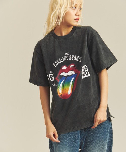 JACKROSE（ジャックローズ）の「B-TRS-Lips&Tongue　TOUR TEE（Tシャツ/カットソー・メンズ・ホワイト/チャコール・M/L）」の20枚目の写真