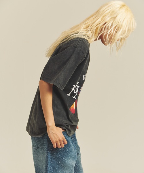 JACKROSE（ジャックローズ）の「B-TRS-Lips&Tongue　TOUR TEE（Tシャツ/カットソー・メンズ・ホワイト/チャコール・M/L）」の22枚目の写真