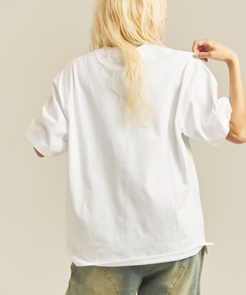 JACKROSE（ジャックローズ）の「B-TRS-Lips&Tongue　TOUR TEE（Tシャツ/カットソー・メンズ・ホワイト/チャコール・M/L）」の9枚目の写真