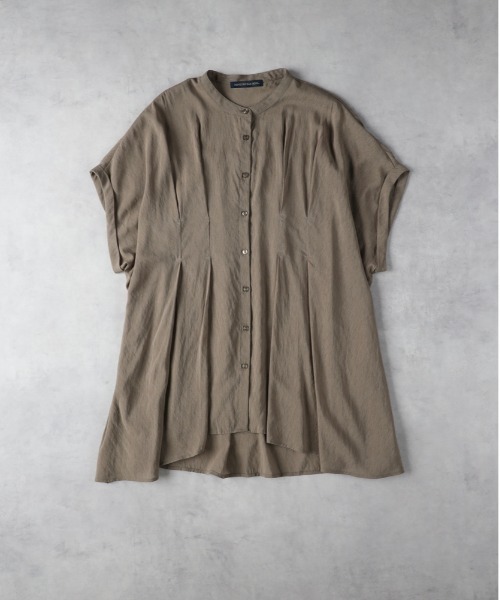 Right-on(ライトオン)の「【HONEYSUCKLE ROSE】タックシアーチュニック(チュニック・レディース・オフホワイト/ブラック/カーキブラウン・M/L)」の7枚目の写真