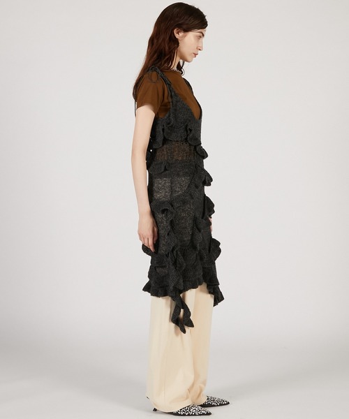 PRANK PROJECT（プランクプロジェクト）の「モヘアワンピ / Mohair One-Piece（ワンピース・レディース・アイボリー/チャコールグレー/レッド・FREE）」の15枚目の写真