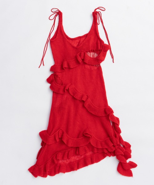 PRANK PROJECT（プランクプロジェクト）の「モヘアワンピ / Mohair One-Piece（ワンピース・レディース・アイボリー/チャコールグレー/レッド・FREE）」の17枚目の写真