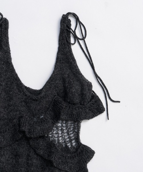 PRANK PROJECT（プランクプロジェクト）の「モヘアワンピ / Mohair One-Piece（ワンピース・レディース・アイボリー/チャコールグレー/レッド・FREE）」の20枚目の写真