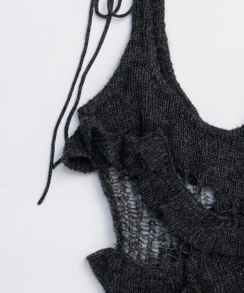 PRANK PROJECT（プランクプロジェクト）の「モヘアワンピ / Mohair One-Piece（ワンピース・レディース・アイボリー/チャコールグレー/レッド・FREE）」の22枚目の写真