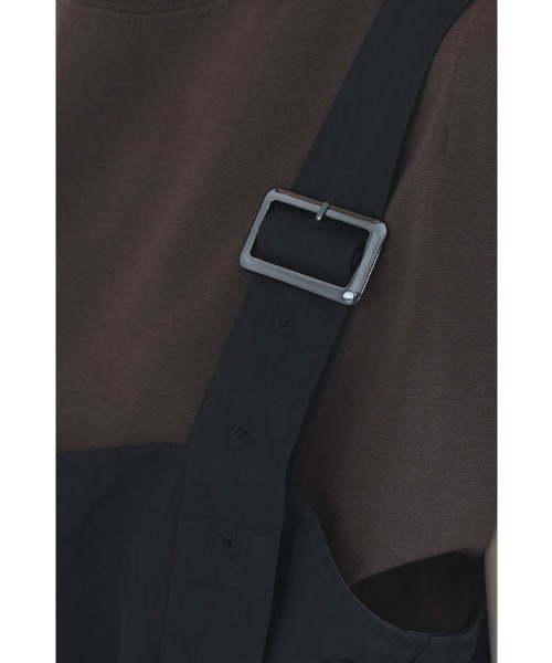 marjour（マージュール）の「NYLON ZIP SALOPETTE（サロペット/オーバーオール・レディース・ブラック/ベージュ・M）」の18枚目の写真