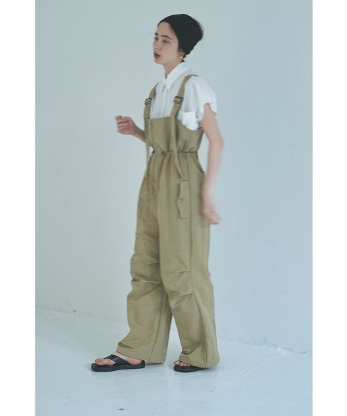 marjour（マージュール）の「NYLON ZIP SALOPETTE（サロペット/オーバーオール・レディース・ブラック/ベージュ・M）」の21枚目の写真