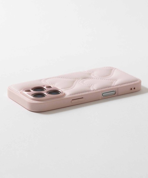emonique(エモニーク)の「iPhoneケース カバー PUレザー ハートキルティング【iPhone 13/14/15/15pro/16/16pro/16E/17/17pro/17e/Air対応】(スマホケース/カバー・レディース・ピンク/ホワイト/ブラック・iPhone 16e/iPhone 16 Pro/iPhone 16/iPhone 15 Pro/iPhone 15/iPhone 14/iPhone 17/iPhone 17 Pro/iPhone Air)」の6枚目の写真