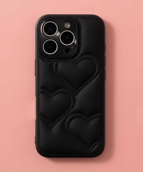 emonique(エモニーク)の「iPhoneケース カバー PUレザー ハートキルティング【iPhone 13/14/15/15pro/16/16pro/16E/17/17pro/17e/Air対応】(スマホケース/カバー・レディース・ピンク/ホワイト/ブラック・iPhone 16e/iPhone 16 Pro/iPhone 16/iPhone 15 Pro/iPhone 15/iPhone 14/iPhone 17/iPhone 17 Pro/iPhone Air)」の11枚目の写真