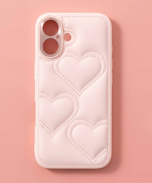 emonique(エモニーク)の「iPhoneケース カバー PUレザー ハートキルティング【iPhone 13/14/15/15pro/16/16pro/16E/17/17pro/17e/Air対応】(スマホケース/カバー・レディース・ピンク/ホワイト/ブラック・iPhone 16e/iPhone 16 Pro/iPhone 16/iPhone 15 Pro/iPhone 15/iPhone 14/iPhone 17/iPhone 17 Pro/iPhone Air)」の15枚目の写真