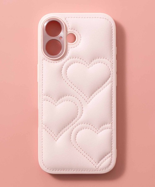 emonique(エモニーク)の「iPhoneケース カバー PUレザー ハートキルティング【iPhone 13/14/15/15pro/16/16pro/16E/17/17pro/17e/Air対応】(スマホケース/カバー・レディース・ピンク/ホワイト/ブラック・iPhone 16e/iPhone 16 Pro/iPhone 16/iPhone 15 Pro/iPhone 15/iPhone 14/iPhone 17/iPhone 17 Pro/iPhone Air)」の17枚目の写真