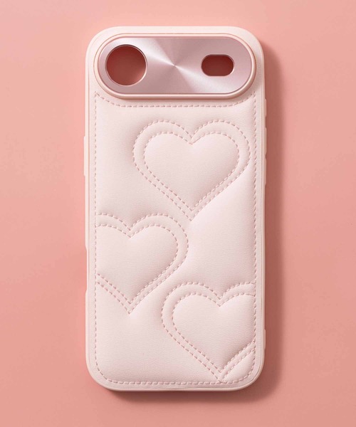 emonique(エモニーク)の「iPhoneケース カバー PUレザー ハートキルティング【iPhone 13/14/15/15pro/16/16pro/16E/17/17pro/17e/Air対応】(スマホケース/カバー・レディース・ピンク/ホワイト/ブラック・iPhone 16e/iPhone 16 Pro/iPhone 16/iPhone 15 Pro/iPhone 15/iPhone 14/iPhone 17/iPhone 17 Pro/iPhone Air)」の19枚目の写真