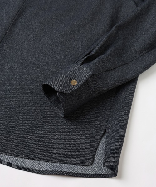 CULLNI(クルニ)の「Faux Denim Front Fly Chin Tab Shirt(シャツ/ブラウス・メンズ・ブラック/ブルー/ネイビー・0/1/2)」の17枚目の写真