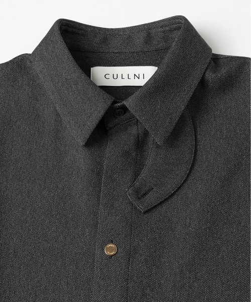 CULLNI(クルニ)の「Faux Denim Front Fly Chin Tab Shirt(シャツ/ブラウス・メンズ・ブラック/ブルー/ネイビー・0/1/2)」の20枚目の写真