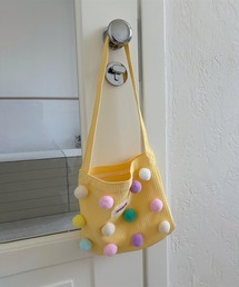 aimoha | 【-aimoha-KIDS-】キッズ　カラフルぽんぽんショルダーバッグ(ショルダーバッグ)