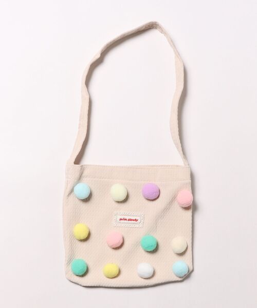 aimoha(アイモハ)の「【-aimoha-KIDS-】キッズ カラフルぽんぽんショルダーバッグ(ショルダーバッグ・キッズ・ベージュ/イエロー/ブルー・FREE)」の7枚目の写真