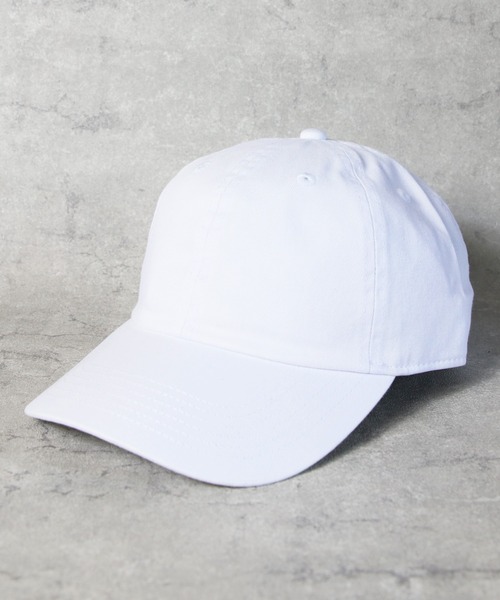 newhattan（ニューハッタン）の「NEWHATTAN STONE WASHED CAP（キャップ・メンズ・ライム/グレー/レッド/オリーブ/カーキ/ワイン/チャコール/ネイビー/ホワイト/ブラウン系その他/ブラック/ゴールド/ラベンダー/パープル/ロイヤルブルー/ダークグリーン/オレンジ系その他・FREE）」の2枚目の写真