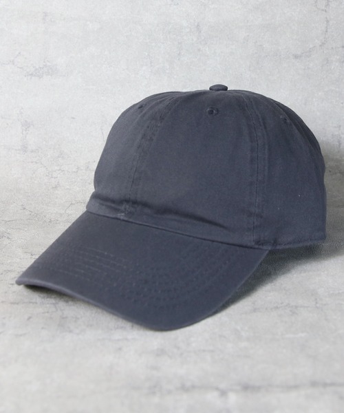 newhattan（ニューハッタン）の「NEWHATTAN STONE WASHED CAP（キャップ・メンズ・ライム/グレー/レッド/オリーブ/カーキ/ワイン/チャコール/ネイビー/ホワイト/ブラウン系その他/ブラック/ゴールド/ラベンダー/パープル/ロイヤルブルー/ダークグリーン/オレンジ系その他・FREE）」の4枚目の写真