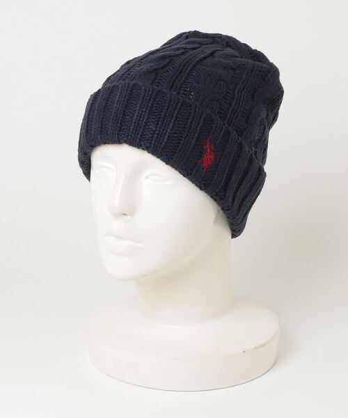 セール】【U.S. POLO ASSN./ユーエスポロアッスン】 ロゴ刺繍 ビーニー