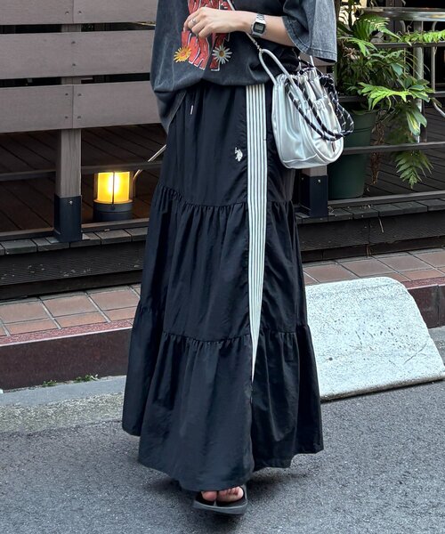 CPCM【U.S. POLO ASSN.】ティアードスカート U.S. POLO ASSN. 】ティアードスカート（スカート）｜U.S. POLO ASSN