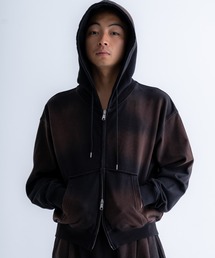 SINSS | Heavy weight double zip hoodie / ヘビーウェイトダブルジップフーディー　（短丈）(パーカー)