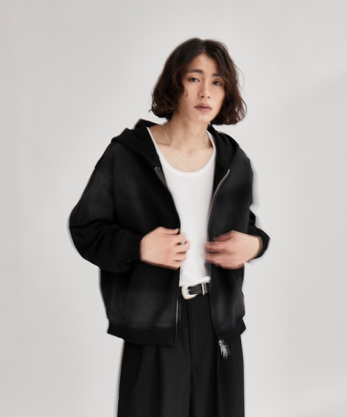 SINSS（シンス）の「Heavy weight double zip hoodie / ヘビーウェイト