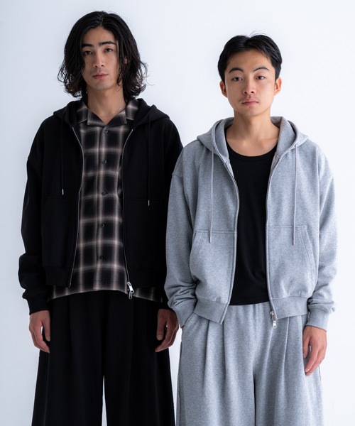 Heavy weight double zip hoodie / ヘビーウェイトダブルジップ