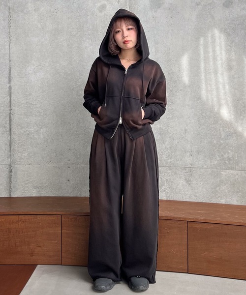 FREY 今期完売品　ダブルベロアトップス　ネイビー DOUBLE VELOUR TOP/Navy | FREY