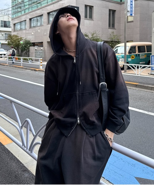 Heavy weight double zip hoodie / ヘビーウェイトダブルジップ
