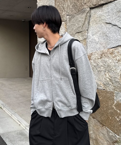トップス sinss Heavy weight double zip hoodie Heavy weight double zip hoodie / ヘビーウェイトダブルジップ