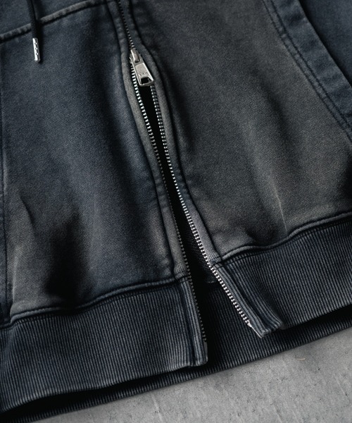 SINSS ヘビーウェイトダブルジップフーディー　（短丈） SINSS パーカー Heavy weight double zip hoodie / ヘビーウェイト