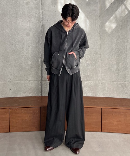 Heavy weight double zip hoodie / ヘビーウェイトダブルジップ