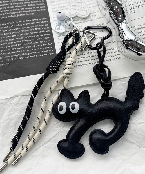 NOLITA LABORATORY(ノリータラボラトリー)の「【 NOLITA / ノリータ 】 ブラックキャット バッグチャーム/キーホルダー/猫モチーフ/個性派デザイン(チャーム・レディース・ブラック/ホワイト・FREE)」の14枚目の写真