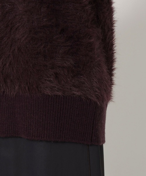 BABYLONE（バビロン）の「ロングシャギーベスト（ベスト・レディース・ブラック/オフホワイト/ボルドー・フリー）」の10枚目の写真