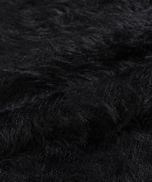 BABYLONE（バビロン）の「ロングシャギーベスト（ベスト・レディース・ブラック/オフホワイト/ボルドー・フリー）」の12枚目の写真