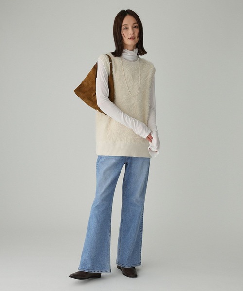 BABYLONE（バビロン）の「ロングシャギーベスト（ベスト・レディース・ブラック/オフホワイト/ボルドー・フリー）」の19枚目の写真