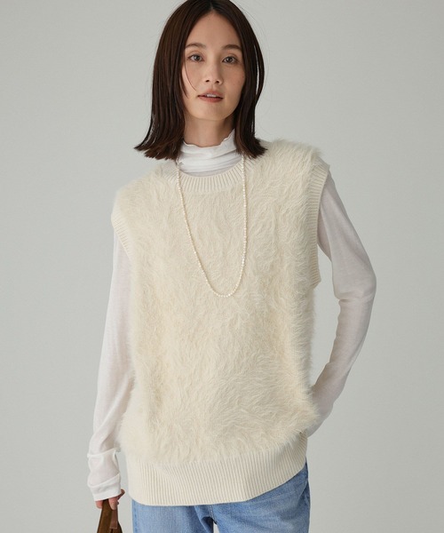 kamianyfitoBABYLONE 新品 未使用 ロングシャギーベスト セール】ロングシャギーベスト（ベスト）｜BABYLONE（バビロン）の