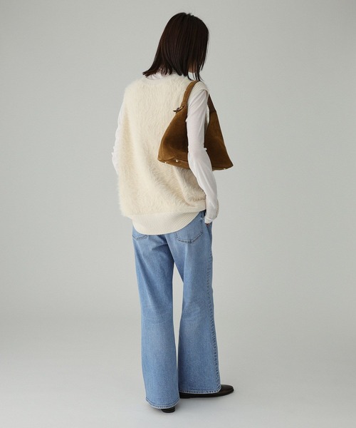 BABYLONE（バビロン）の「ロングシャギーベスト（ベスト・レディース・ブラック/オフホワイト/ボルドー・フリー）」の18枚目の写真