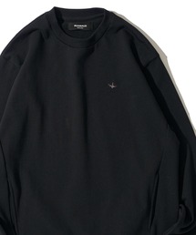 1piu1uguale3 RELAX | 【1PIU1UGUALE3 RELAX】ラインストーンカフス スウェットクルーネックプルオーバー(スウェット)