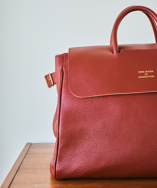 YOUNG & OLSEN/ヤング アンドオルセン 別注 レザートートバッグ 中古