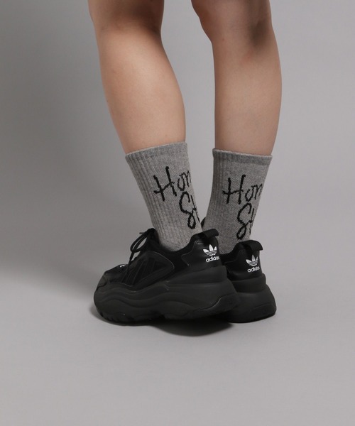 GEORGE'S(ジョージズ)の「カーシブソックス(23~25cm/26~28cm)(ソックス/靴下・メンズ・オフホワイト/ブラック/グレー・25cm~27cm/23cm~25cm)」の3枚目の写真