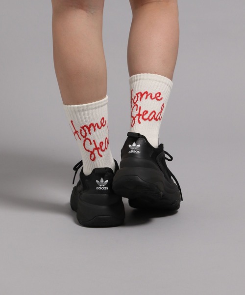 GEORGE'S(ジョージズ)の「カーシブソックス(23~25cm/26~28cm)(ソックス/靴下・メンズ・オフホワイト/ブラック/グレー・25cm~27cm/23cm~25cm)」の2枚目の写真