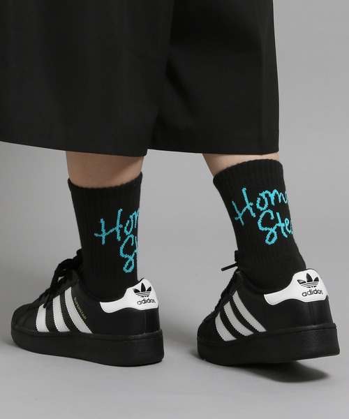 GEORGE'S(ジョージズ)の「カーシブソックス(23~25cm/26~28cm)(ソックス/靴下・メンズ・オフホワイト/ブラック/グレー・25cm~27cm/23cm~25cm)」の1枚目の写真