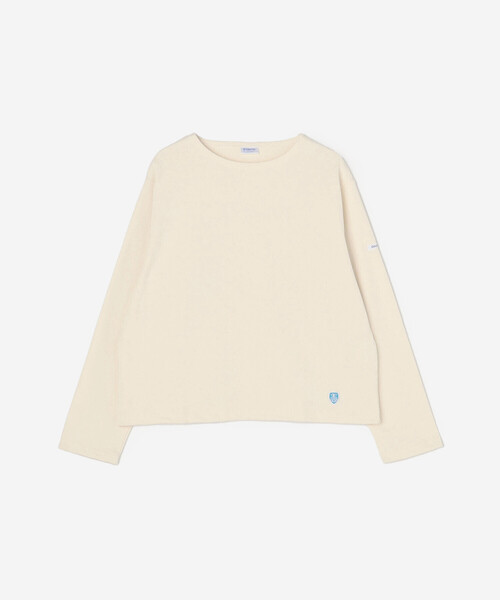 ORCIVAL(オーシバル)の「ORCIVAL | コットンロード クルーネックTシャツ WOMEN(Tシャツ/カットソー・レディース・アイボリー/グレイッシュベージュ/ブラック/ホワイト系その他5/ブラック系その他2/ブルー系その他5/グレー系その他/ダークブラウン/ブルー系その他/グリーン系その他/ブラック系その他/ベージュ系その他/レッド系その他/ブラウン系その他/イエロー系その他・1)」の2枚目の写真