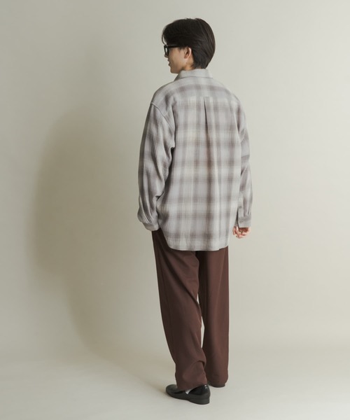 オンブレーチェックレギュラーカラーシャツ（シャツ/ブラウス