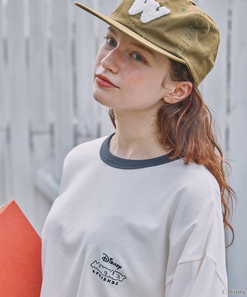 Disney(ディズニー)の「【Disney】別注 Mickey&Friends ミッキー&フレンズ アソートデザイン リンガー長袖Tシャツ(Tシャツ/カットソー・レディース・ネイビー/スミクロ/ブラック系/ネイビー系1/ネイビー系/チャコールグレー・FREE)」の13枚目の写真