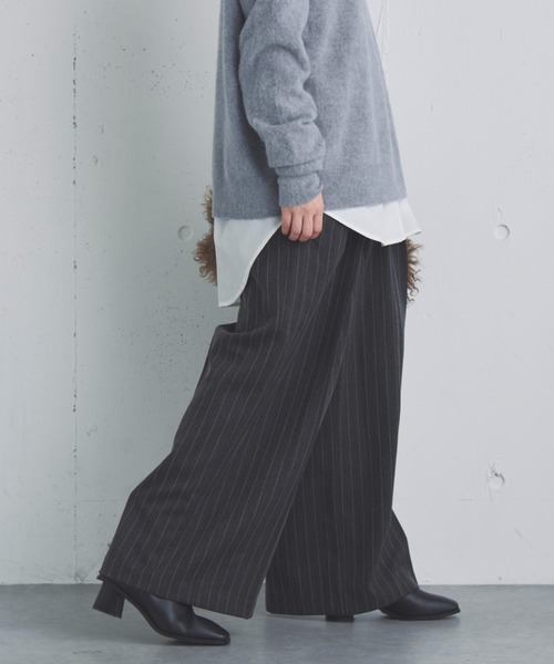 セール】ストライプ2タックパンツ（その他パンツ）｜DOUX ARCHIVES
