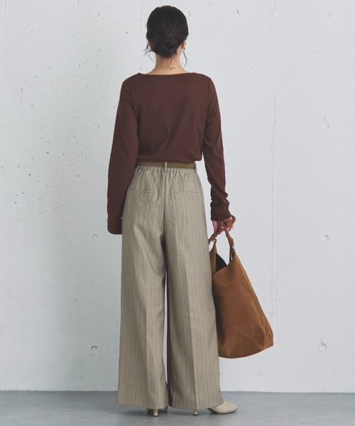 セール】ストライプ2タックパンツ（その他パンツ）｜DOUX ARCHIVES